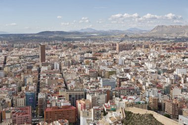 Alicante şehir Santa Barbara Castle sayısı.