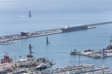 Alicante bağlantı noktası Santa Barbara Castle sayısı.