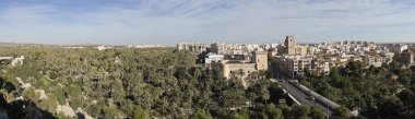 Elche şehrinin panoraması 