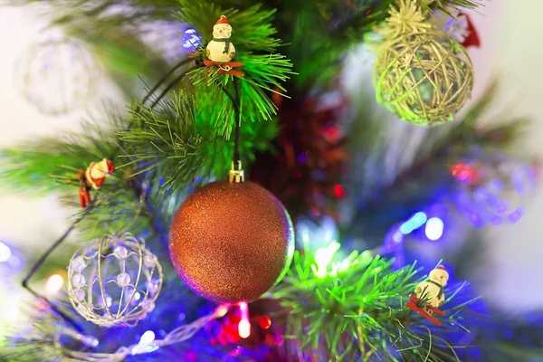 Dekorativní ozdoby vánoční stromeček. — Stock fotografie