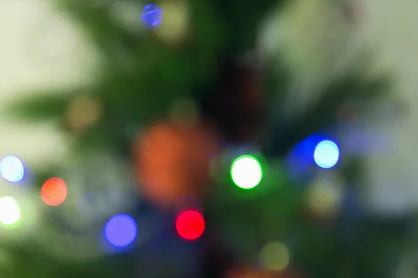 Abstraktní obraz světla vánoční stromeček. — Stock fotografie