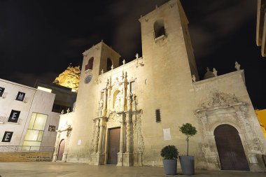 Alicante şehir Santa Maria Bazilikası.