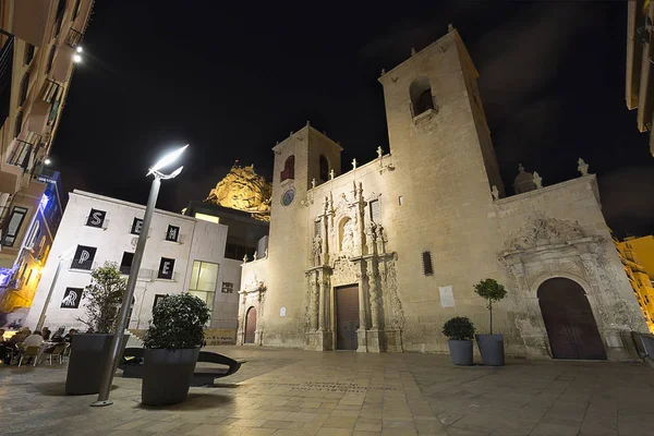 Alicante şehir Santa Maria Bazilikası. — Stok fotoğraf