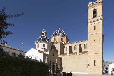 Kilise of Our Lady of Consuelo Altea, Alicante, İspanya'nın ili.