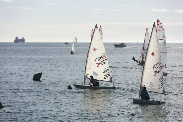 Alicante España Diciembre 2019 Campeonato Vela Invierno Ciudad Alicante España — Foto de Stock