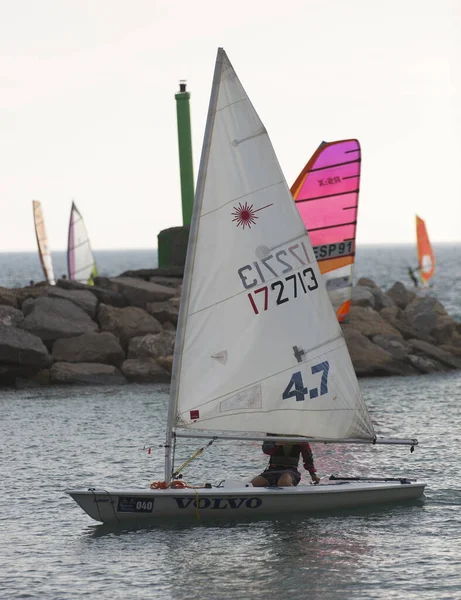 Alicante España Diciembre 2019 Campeonato Vela Invierno Ciudad Alicante España — Foto de Stock