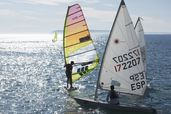 Alicante España Diciembre 2019 Campeonato Vela Invierno Ciudad Alicante España — Foto de Stock