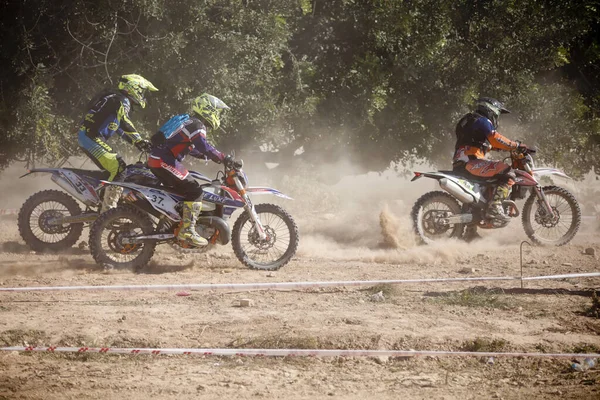 Elche, İspanya. 19 Kasım 2019: İspanya 'nın Elche şehrinde motokros yarışması.