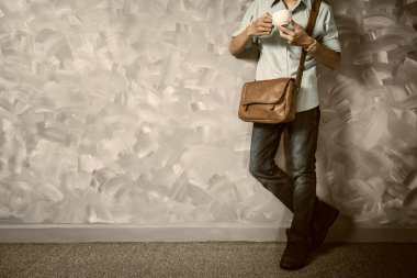 Vintage erkekler Garnit¸rleri retro tarzı lof üzerinde düşük anahtar aydınlatma ile