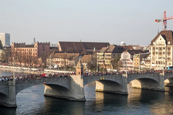 Faschingsumzug in Basel, Schweiz — Stockfoto