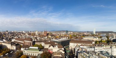 Basel, İsviçre'nin manzarası görünümü