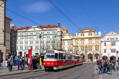 Prag'da eski tramvay hattı
