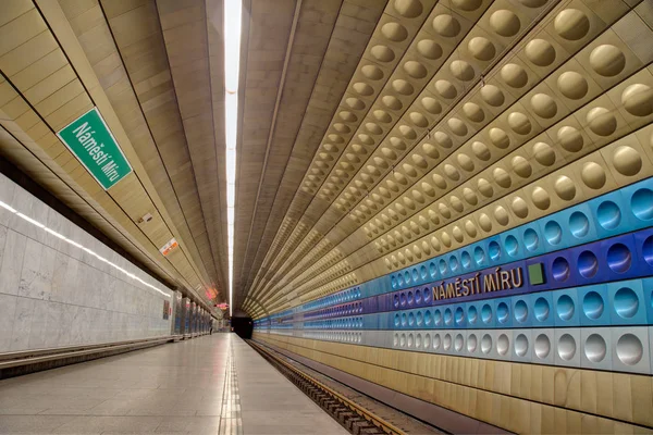 Estación de metro en Praga — Foto de Stock