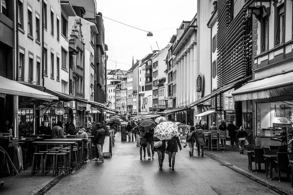Торговая улица Базеля — стоковое фото