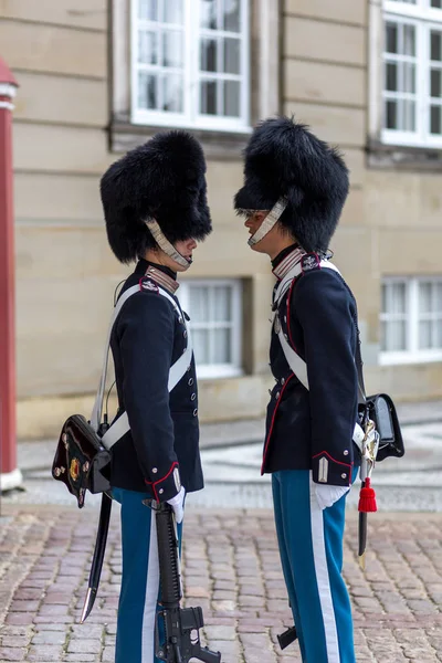 Deense Koninklijke Garde in Kopenhagen — Stockfoto