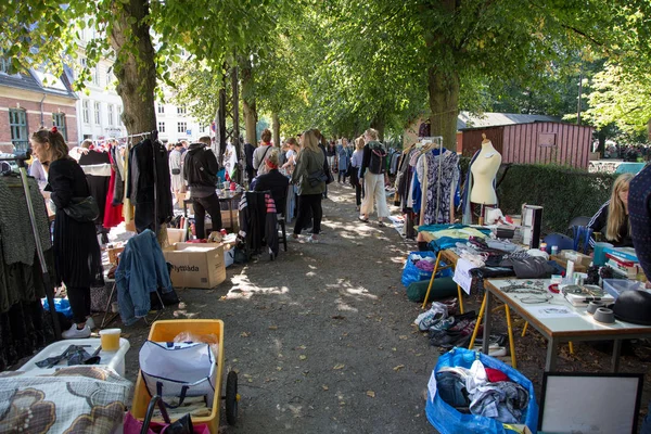 Loppmarknad i Köpenhamn — Stockfoto