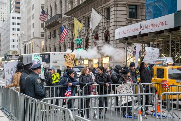 Сторонники Трампа в Нью-Йорке — стоковое фото