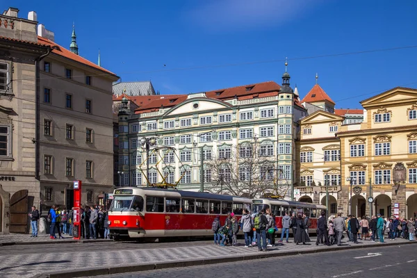 Vieux tramway à Prague — Photo