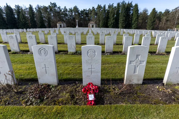 Britischer Kriegsfriedhof in becklingen, deutschland — Stockfoto