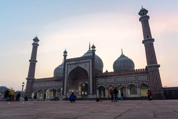 Jama masjid em velho delhi, Índia — Fotografia de Stock