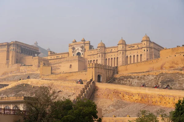 Бурштин фортецю в Джайпурі, Сполучені Штати Америки — стокове фото