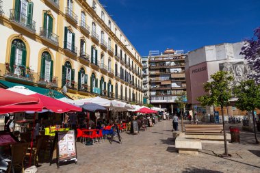 İspanya, Malaga 'daki Plaza de la Merced
