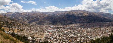 Huaraz, Peru 'nun Panoramik Görünümü
