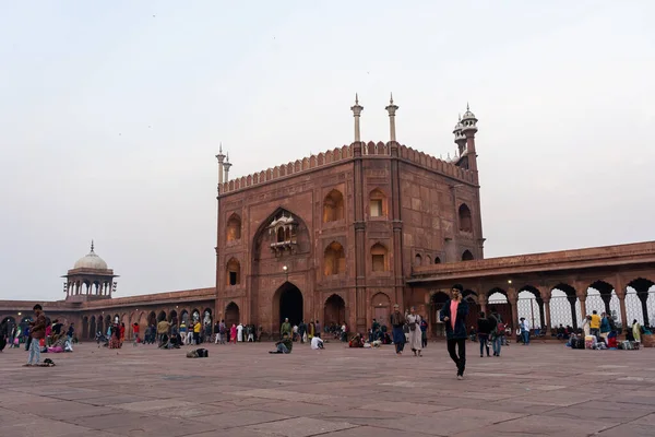 Jama Masjid in Oud Delhi, India — Stockfoto