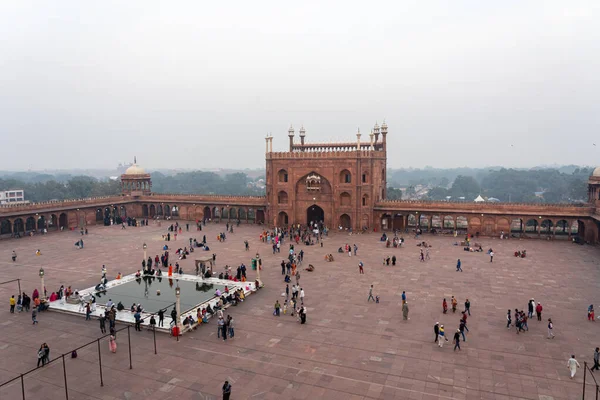 Jama Masjid in Oud Delhi, India — Stockfoto