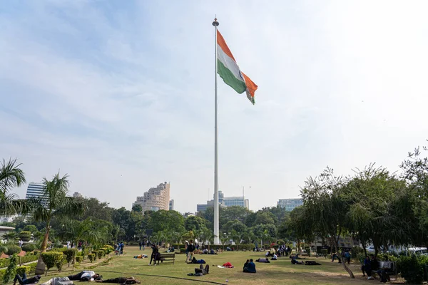 Bandera de la India en Central Park Nueva Delhi —  Fotos de Stock