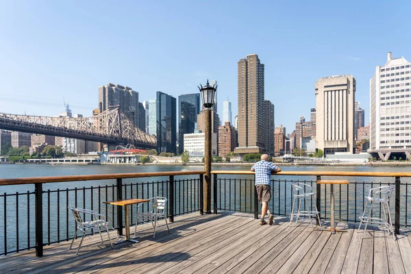 Ponte Queensboro e skyline di Manhattan — Foto Stock