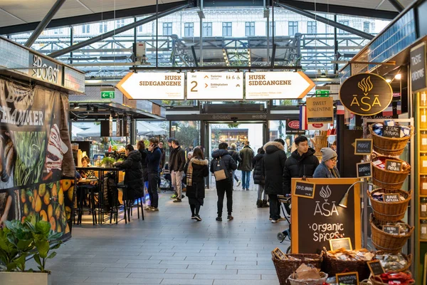 Torvehallerne în Copenhaga, Danemarca — Fotografie, imagine de stoc