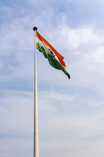 Indiase vlag in Central Park New Delhi — Stockfoto