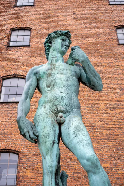 Статуя Давида в Копенгагене — стоковое фото