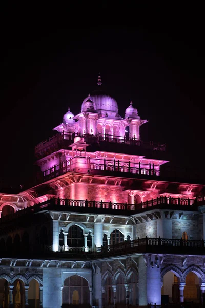Освітлений Альберт - Хол у Джайпурі (Індія). — стокове фото