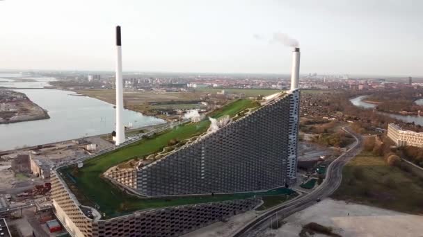 Amager Bakke in Kopenhagen, Dänemark — Stockvideo