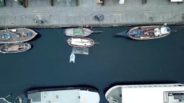 Famous Nyhavn in Copenhagen, Denmark — Stock Video