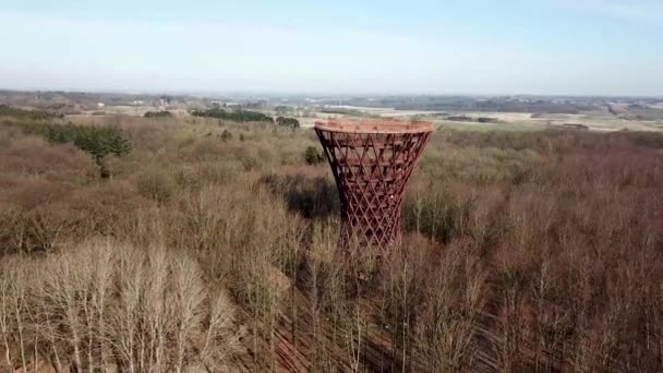 Campamento Aventura Forest Tower — Vídeo de stock