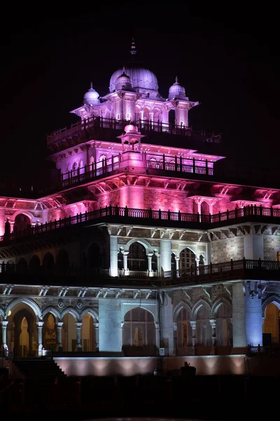 Освітлений Альберт - Хол у Джайпурі (Індія). — стокове фото