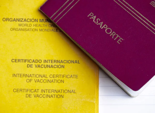 Международный сертификат вакцинации и паспорт — стоковое фото