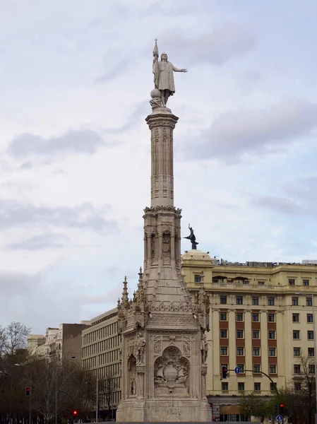Pomnik Kolumba w Madrycie — Zdjęcie stockowe