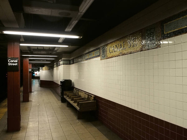Canal street station in New York 