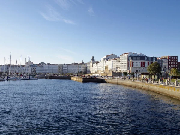 Un muelle de Coruña en España — Foto de Stock