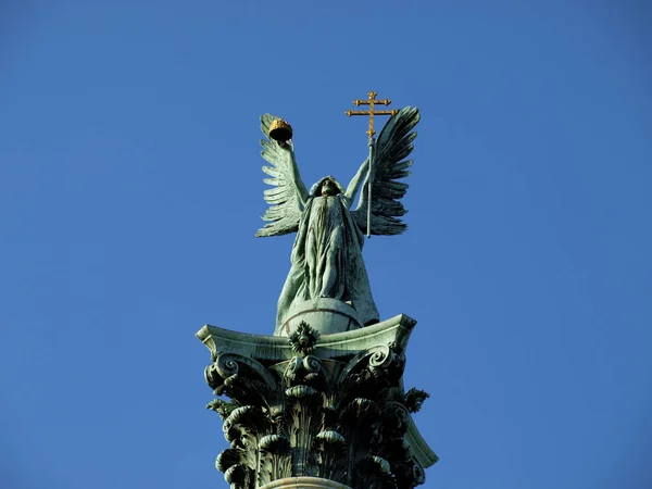 Piazza degli Eroi a Budapest — Foto Stock