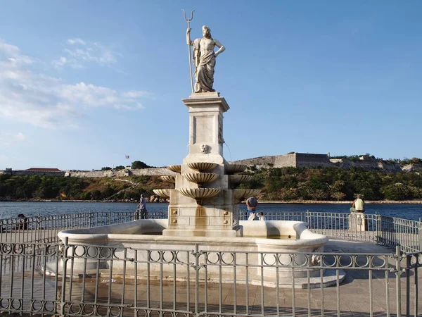 Posąg Neptuna w Hawanie — Zdjęcie stockowe