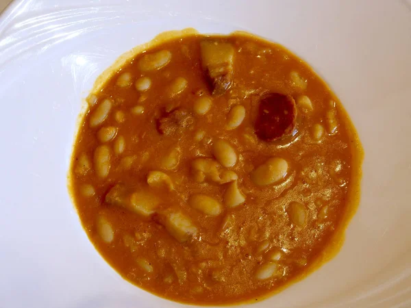 Avila white beans stew — Stock Photo, Image