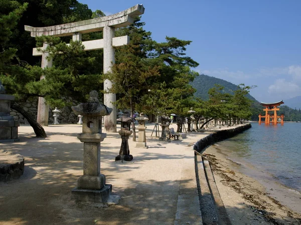 Portão de Miyajima em Japão — Fotografia de Stock
