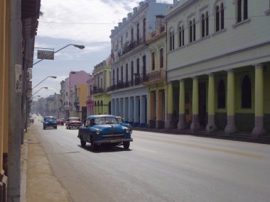 Havana, Küba - Havana'nın 20 Nisan 2016 renkli sokak