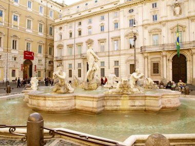 Roma - İtalya, 9 Kasım 2011 - Roma'da Piazza Navona