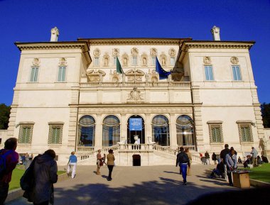 Rome, İtalya - 12 Kasım 2011 - Borguese Galeri giriş